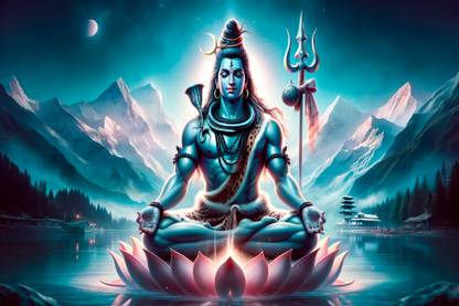 Shiv ji Wall paper,Shiv ji poster Vinyl