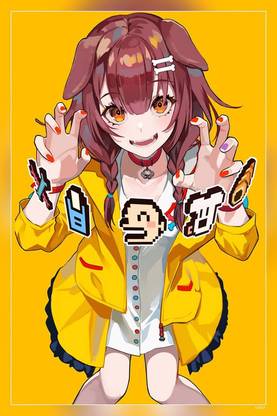 Lam Inugami Korone Vtubers Digital Work Matte Finish Poster P-15307 Paper Print
