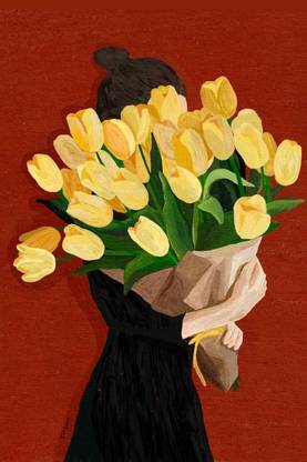 Flowerish Art Poster for Room Wall Decoration, Size - 12 X 18 inches || VE EB ART 9630 Paper Print