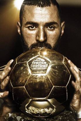 Karim Benzema Poster for Room Wall Decoration, Size - 12 X 18 inches || VE EB ART 10452 Paper Print