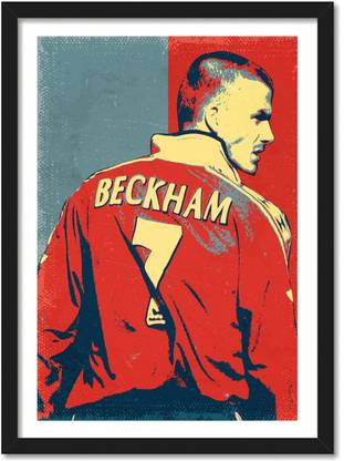 David Beckham Framed Framed Poster, multicolour, Print, 10inch x 13inch For Room Office Wall Paper Print