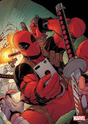 deadpool-selfie-official-deadpool-poster Photographic Paper
