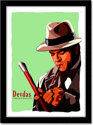 Devdas Movie SRK Frame Bollywood movie Framed Poster For Room & Office (10 Inch X 13 Inch, Framed)… Paper Print