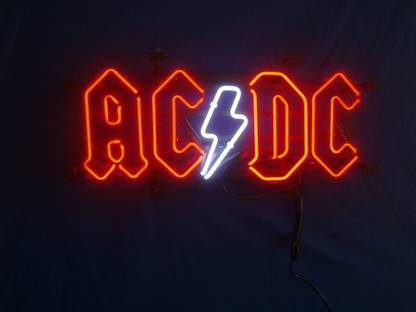 Poster Music Ac Dc Band (Music) Australia Neon Sign Neon Sign sl677 (Wall Poster, 13x19 Inches, Matte, Multicolor) Fine Art Print