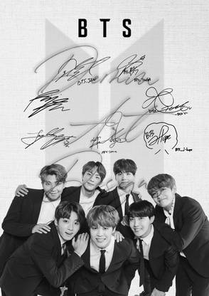 BTS Poster Photographic Paper