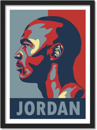 Michael Jordan Framed Poster For Room & Office Multicolor Paper Print