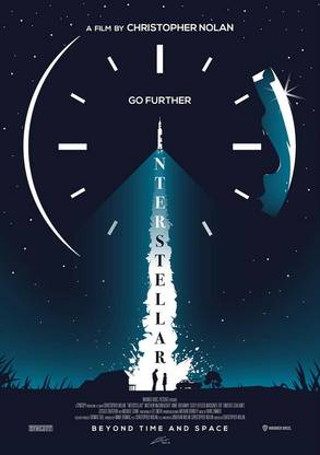 Interstellar - Christopher Nolan Movie Posters, 300GSM Paper (Medium 12x18 inches Without Frame) Paper Print