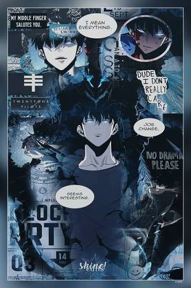 Solo Leveling Manga Animetd Hero Peanuts Matte Finish Poster P-11694 Paper Print