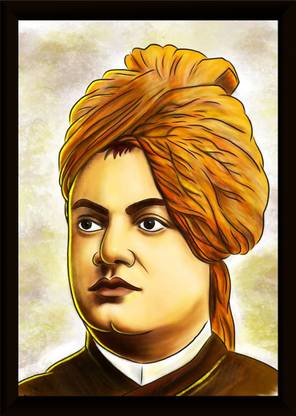 CLASSIC SWAMI VIVEK ANAND JI WOODEN PHOTO FRAME Photographic Paper