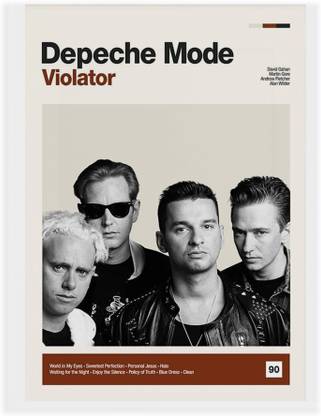 DEPECHE MODE Violator Retro Music Print Personalized Gifts for Him Her motivational poster HD| Home Décor Wall Poster - Paintings With Self Adhesive For Home Living Room Bedroom Décor| Self Adhesived Wall Art| Home Décor| Office Décor| Studio Décor| Wall Decoration| Abstract Art Posters Paper Print Vinyl