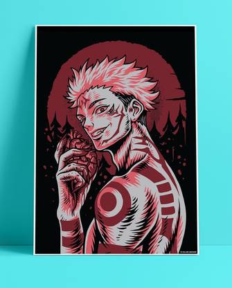 YAA - Jujutsu Kaisen : Jujutsu Ryomen Sukuna New Premium Design Anime Series Poster 05 (12 inch x 18 inch) Paper Print