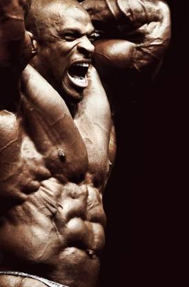 ronnie coleman BODY BUILDING POSTER HD Wallpaper Background Fine Art Paper Fine Art Print