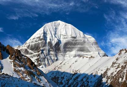 Poster Mount Kailash sl-17652 (Large Poster, 36x24 Inches, Banner Media) Fine Art Print