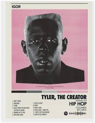 Tyler The Creator Igor Posters| Home Décor Hip hop Wall Poster - Paintings Without Frame For Home Living Room Bedroom Décor| unframed Wall Art| Home Décor| Office Décor| Studio Décor| Wall Decoration| Abstract Art Posters Paper Print Photographic Paper