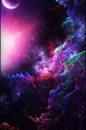 Milky Way Galaxy Poster for Room Wall Decoration, Size - 12 X 18 inches || VE EB ART 12565 Paper Print