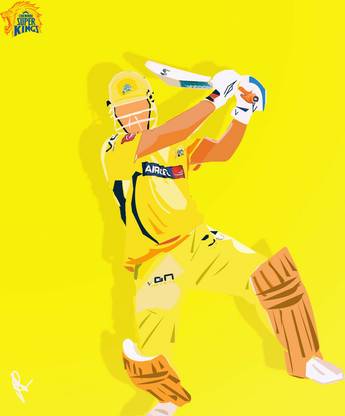 Ms Dhoni Matte Finish Poster Paper Print