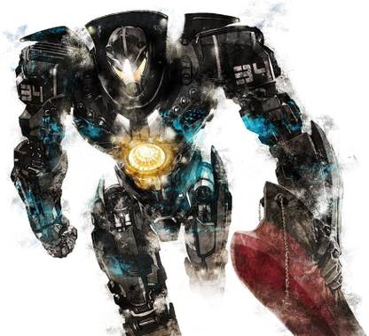 Movie Pacific Rim (2) ON FINE ART PAPER HD QUALITY WALLPAPER POSTER Fine Art Print