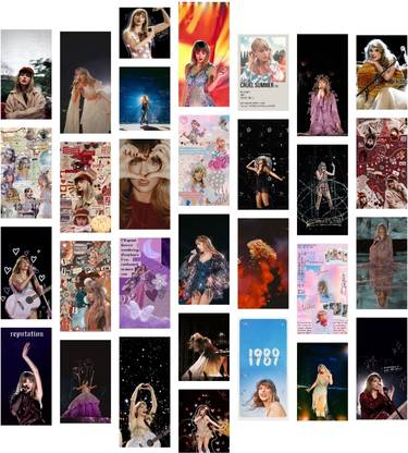 Taylor Swift Collage kit Wall poster || A6 size || Pack of 30 Photographic Paper