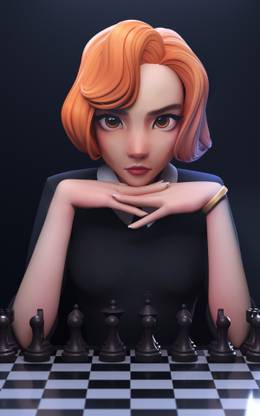 Queen Gambit HD Poster | Size 12x18 Matt Paper Paper Print