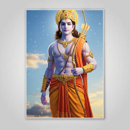 Sri Ram Wall Poster, Ram Darbar Poster, Ram Sita Poster, Ram lala Poster, Ram ji Poster, Ram Sita Hanuman Poster Paper Print