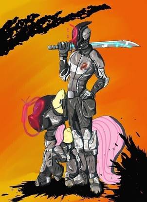Poster My Little Pony Fluttershy Borderlands sl925 (Wall Poster, 13x19 Inches, Matte, Multicolor) Fine Art Print