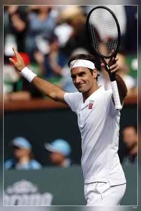 Roger Federer Tennis Player Matte Finish Poster P-6352 Paper Print
