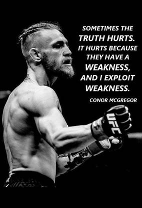 Poster Best Conor Mcgregor Quotes sl-12658 (Wall Poster, 13x19 Inches, Matte Paper, Multicolor) Fine Art Print