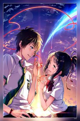 Kimi No Na Wa Your Name Japanese Anime Movie Matte Finish Poster Paper Print