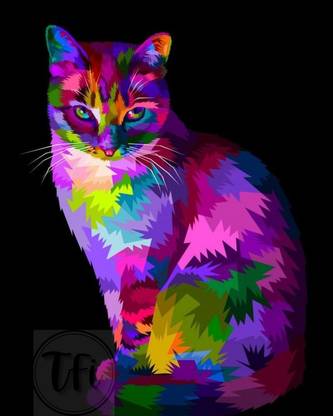 Cat Posters, Kitten Poster | Unframed |With Self Adhesive Tape | HD Print | Size - 12 X 18 Inches |POSTER 2113 Paper Print