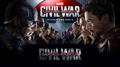captain america AVENGER civil war 2016 HD WALL POSTER Fine Art Print