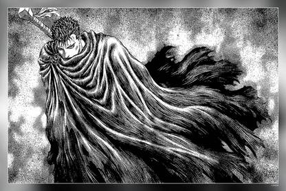 Guts Berserk Poster 12 X 18 Inch (Multicolor) Paper Print