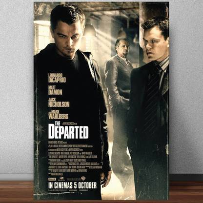 The Departed Movie Poster for Room & Office Multi Color Paper Print