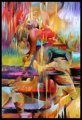 Poster Modern Painting Abstract Sl-15993 (Wall Poster, 13x19 Inches, Matt Paper) Fine Art Print