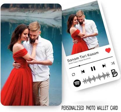 Personalised Customised Photo Wallet Card (Double-Sided Printing) Photo Wallet Card Best For Gift Vinyl