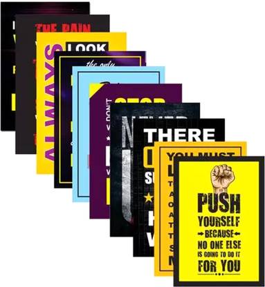 INSPIRATION MOTIVATIONAL POSTERS PACK OF 10 Photographic Paper