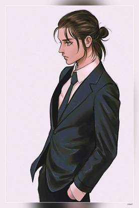 Eren Yeager Attack On Titan Eren Yeager Fanart Matte Finish Poster Paper Print