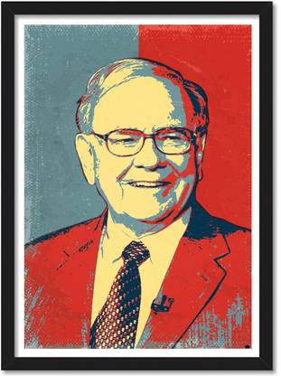 Warren Buffett Framed Paper Print