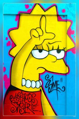 Graffiti Loser Lisa Simpson Lisa Matte Finish Poster P-14441 Paper Print