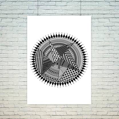 Mandala Art Digital Print Rolled Paper Poster Paper Print