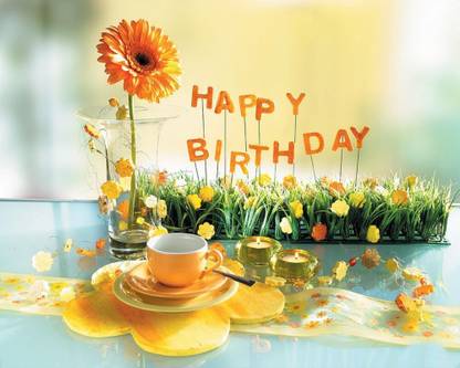 Poster Happy Birthday Image sl509 (Wall Poster, 13x19 Inches, Multicolor) Fine Art Print