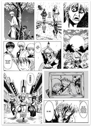 Gintama Anime Yorozuya Fanclub Wall Décor Manga Panel Paper Print