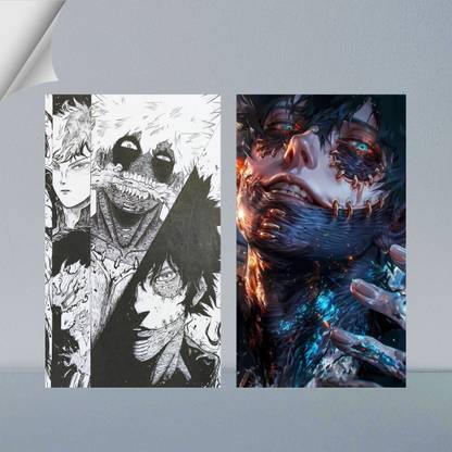 VIRGIN ARTS | DABI - HAND MADE DRAW FROM MY HERO ACADEMIA | DIGITAL ART - 32 | SET OF 2 | 300 GSM A4 POSTER Photographic Paper