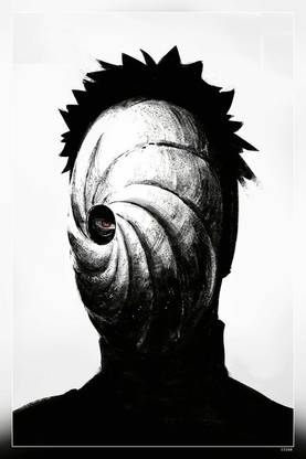 Hd Tobi Akatsuki Anime Itachi Mask Naruto Obito Sasuke Sharingan Shippuden Uchiha Matte Finish Poster Paper Print