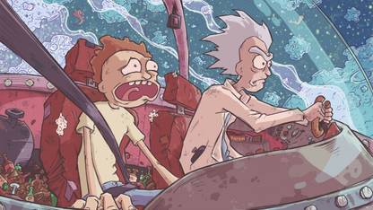 Poster Tv Show Rick And Morty Rick Sanchez Morty Smith sl1422 (Plastic Large Wall Poster, 36x24 Inches, Multicolor) Fine Art Print