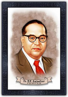 Dr. B R Ambedkar wall poster Fine Art Print
