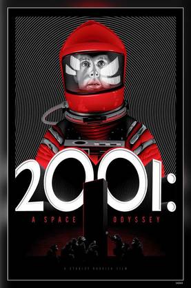 Movies Movie Portrait Display Fan Art A Space Odyssey Hd Matte Finish Poster Paper Print