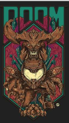Doom Eternal Doom Marine Video Game Hd Matte Finish Poster Paper Print