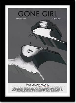 Gone Girl Pop Art Framed Poster For Room Office Home Decor Wall Painting Wallpaper Gift Item Paper Print