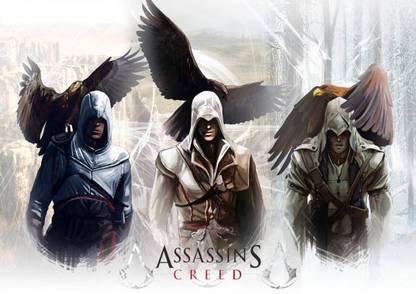 Poster Assassin'S Creed sl-9341 (Large Poster, 36x24 Inch, Banner Media Print, Multicolor) Fine Art Print