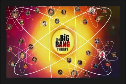 Big Bang Theory Poster with A4 Size Frame F-70 Paper Print